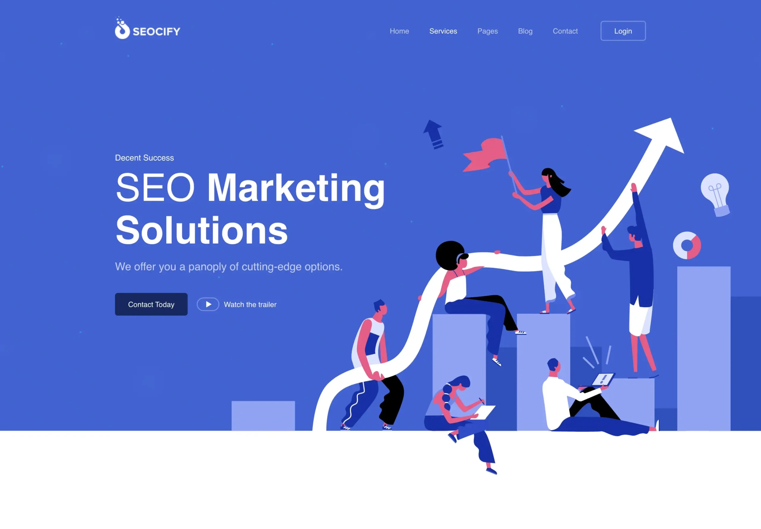 Seocify Digital Marketing Agency - Gutenberg  WordPress Template