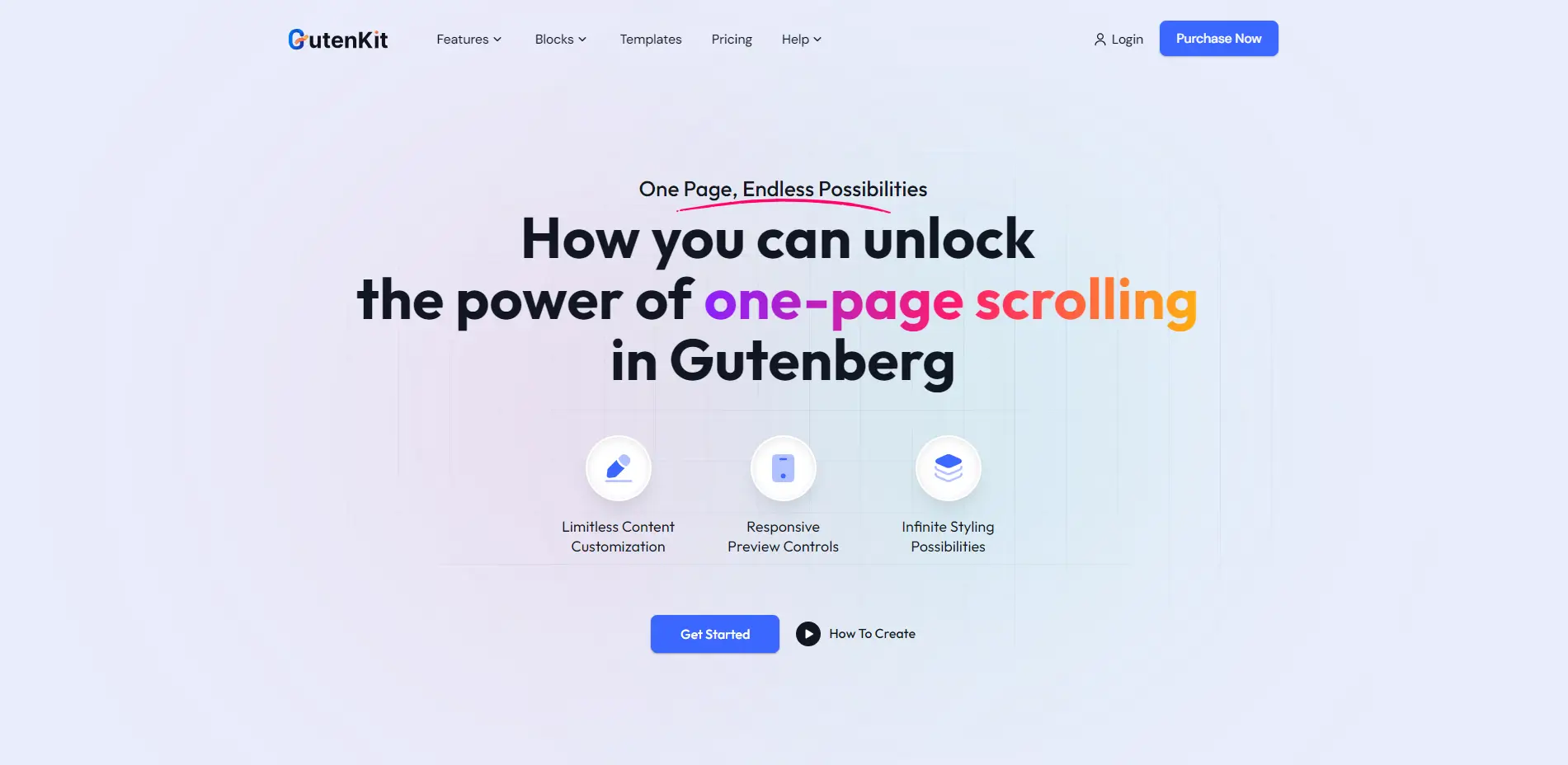 Create Smooth One Page Scroll Websites in WordPress with GutenKit