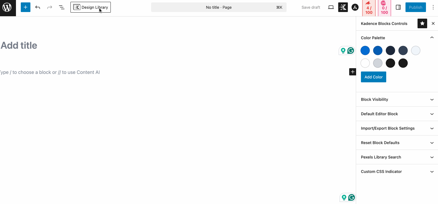 Kadence vs Spectra: Pre-built template library