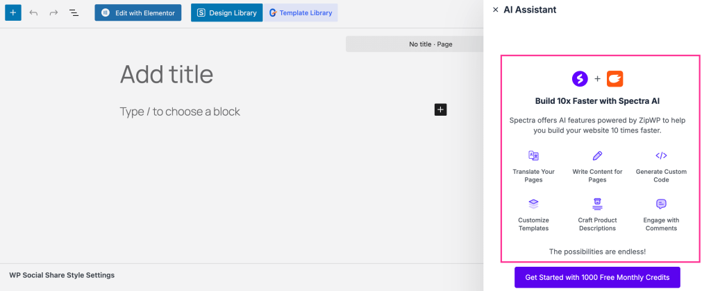 AI integration of Spectra Blocks