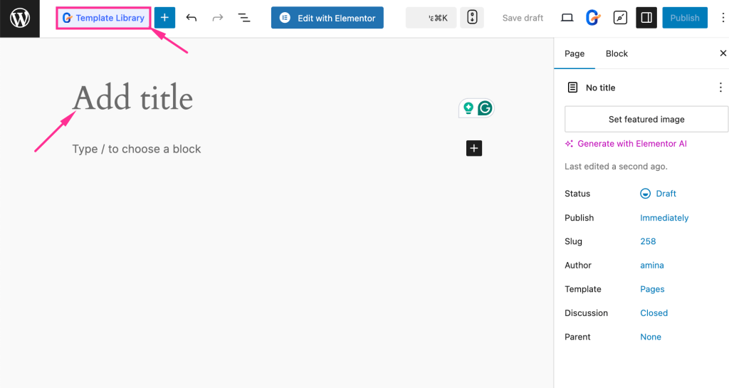 Import the cleaning website template provided by GutenKit