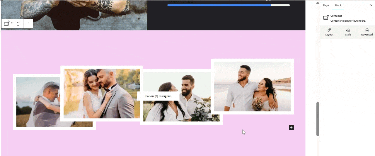 Customize your website with background