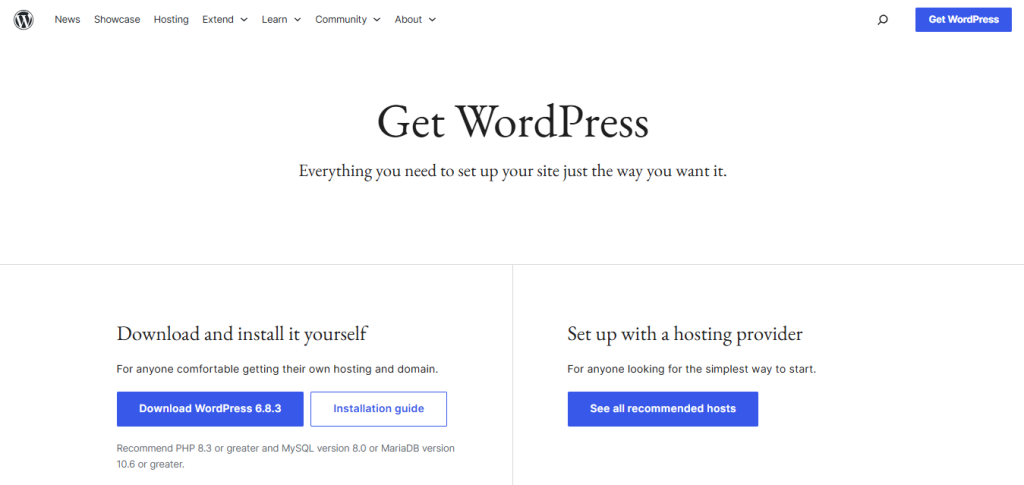 Download WordPress