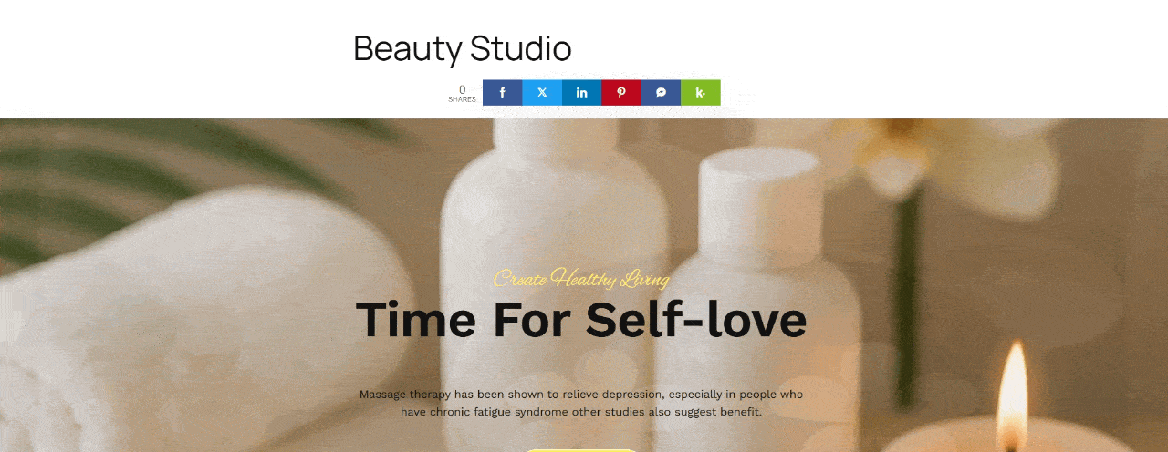 Beauty website