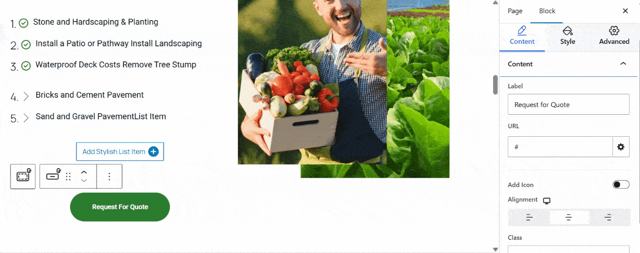 Add WordPress Form in the website template